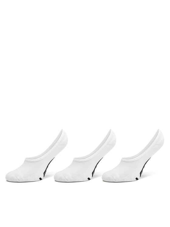 Vans Súprava 3 párov krátkych pánskych ponožiek Classic No Show VN000F10WHT1 Biela
