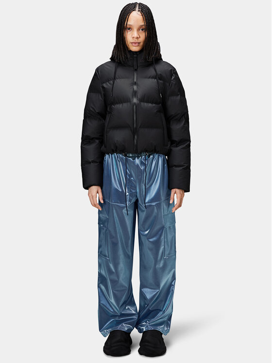 Rains Rains Télikabát 15150 Fekete Regular Fit