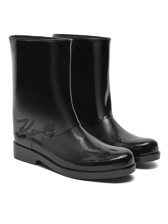 KARL LAGERFELD KARL LAGERFELD Gumijasti škornji Kalosh KL47064S Črna