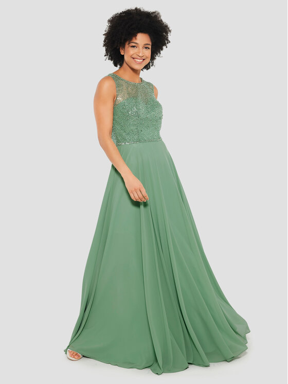 Swing Swing Õhtune kleit 5AD19800 Roheline Regular Fit