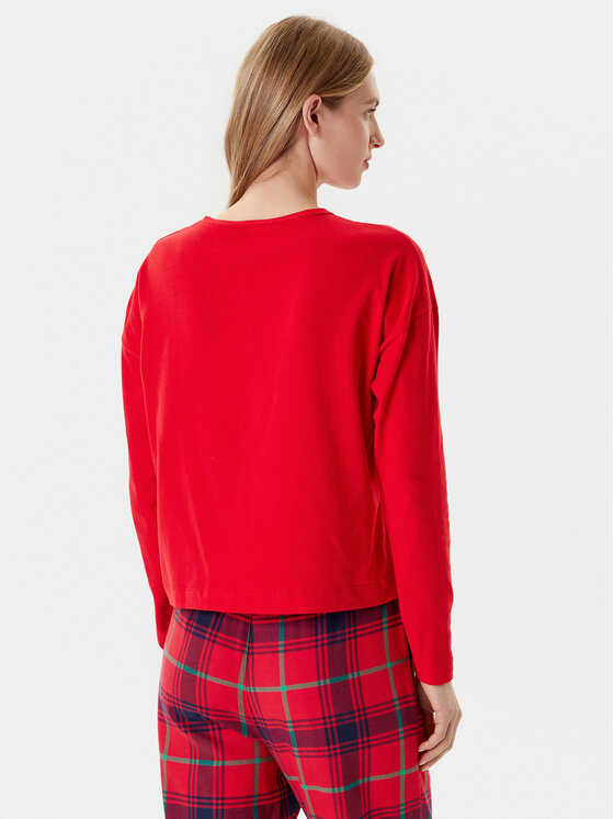 United Colors Of Benetton United Colors Of Benetton Тениска на пижама 3DKE3M06L Червен Regular Fit