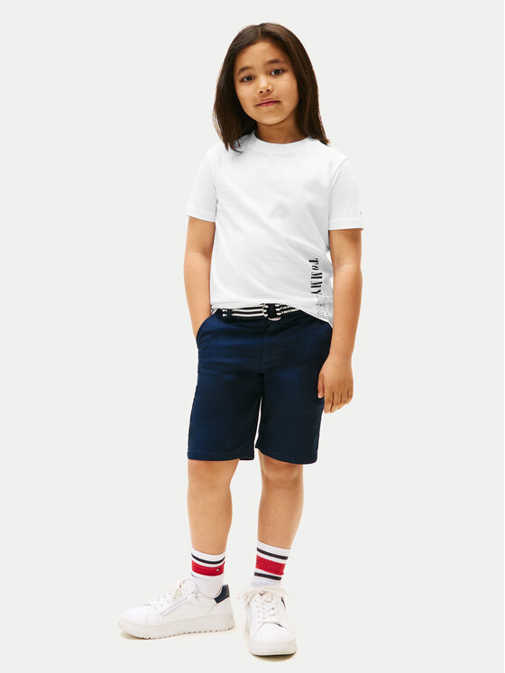 Tommy Hilfiger Tommy Hilfiger T-Shirt Graphic KB0KB09870 Biały Regular Fit