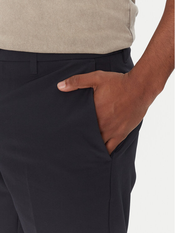 BOSS BOSS Bavlnené šortky S_Commuter_10.5 Inch 50540337 Tmavomodrá Slim Fit