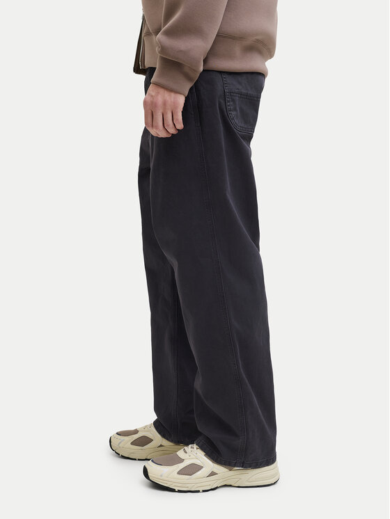 Jack & Jones Jack & Jones Spodnie materiałowe Alex 12288528 Czarny Baggy Fit