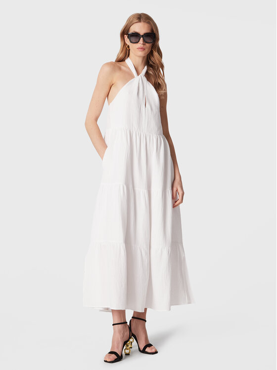 Seafolly Seafolly Sommerkleid Halter 54864-DR Weiß Regular Fit