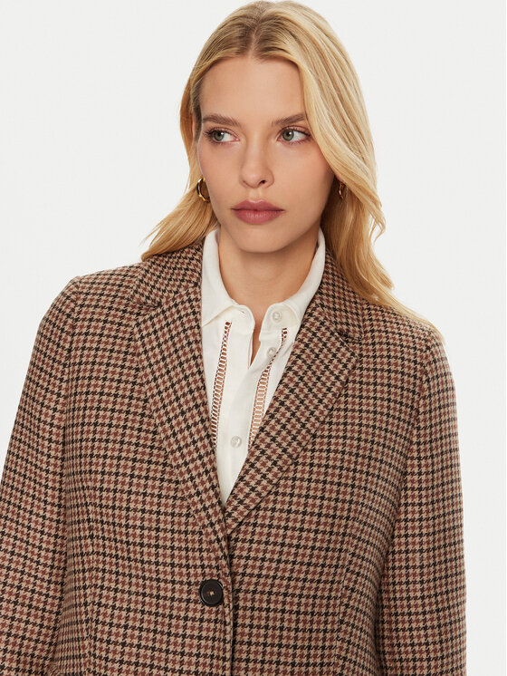 Tommy Hilfiger Tommy Hilfiger Gyapjú kabát WW0WW43195 Bézs Regular Fit