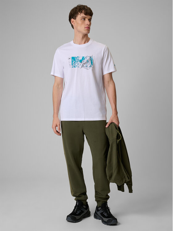 4F 4F T-Shirt TREKKING Biały Regular Fit