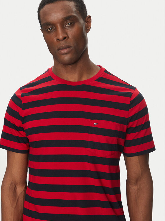 Tommy Hilfiger Tommy Hilfiger Tricou Essential MW0MW37283 Roșu Regular Fit