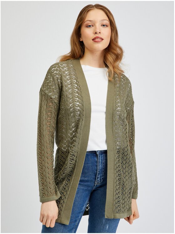 Kardigan, rozmiar M, Khaki, 505502869000//L
