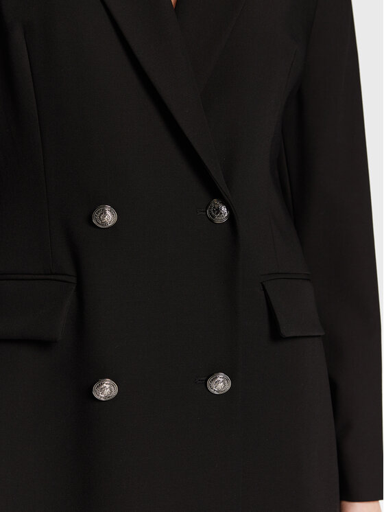 Tommy Hilfiger Tommy Hilfiger Hétköznapi ruha By Night WW0WW37334 Fekete Oversize