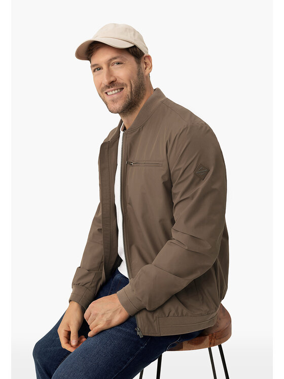 Volcano Volcano Kurtka bomber J-BAZIL Brązowy Regular Fit