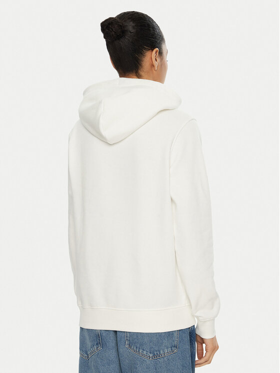 Tommy Jeans Tommy Jeans Bluză Linear DW0DW17324 Alb Regular Fit