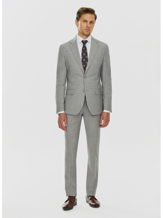 Pako Lorente Pako Lorente Marynarka P24SF-3G-009 Szary Super Slim Fit