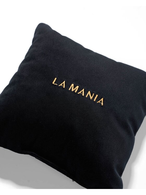 La Mania La Mania Poduszka Black & Gold Czarny