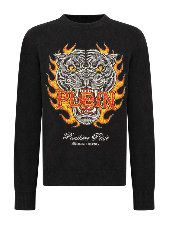 PHILIPP PLEIN PHILIPP PLEIN Maglione 32082 Nero Regular Fit