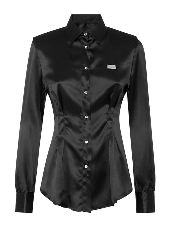 PHILIPP PLEIN PHILIPP PLEIN Koszula 3351 Czarny Fitted Fit