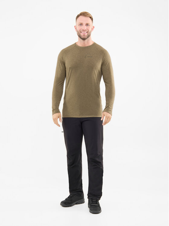 Viking Viking Longsleeve Andali Man Zielony ciemny Regular Fit