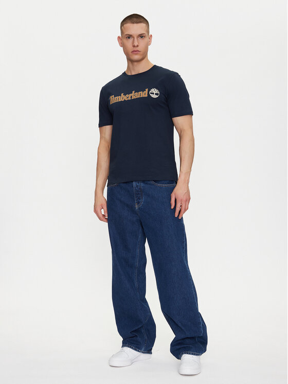 Timberland Timberland T-Shirt TB0A5UPQ Tmavomodrá Regular Fit