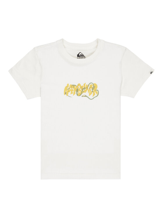 Quiksilver Quiksilver Póló Ev Bloomsday EQKZT03570 Fehér Regular Fit