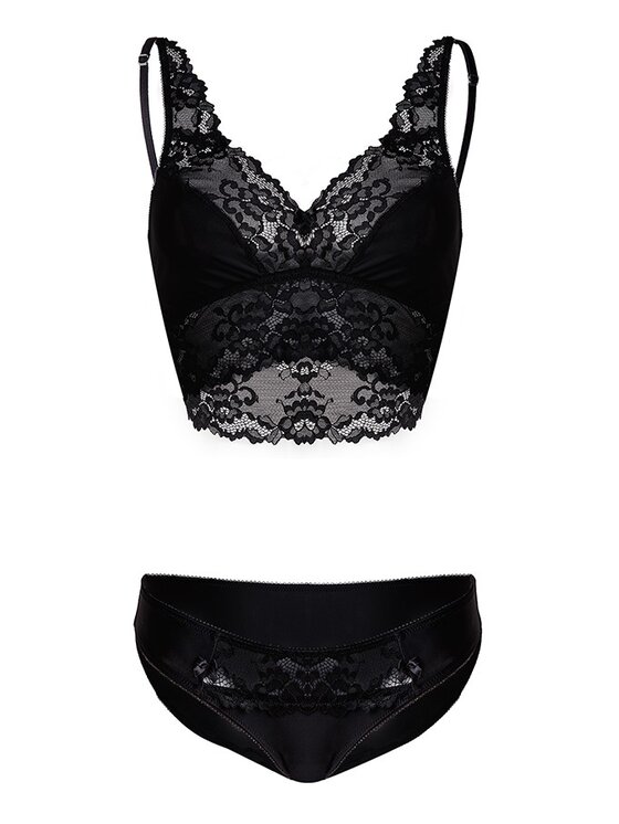 DKaren Lingerie DKaren Lingerie Komplet bielizny Rose Czarny