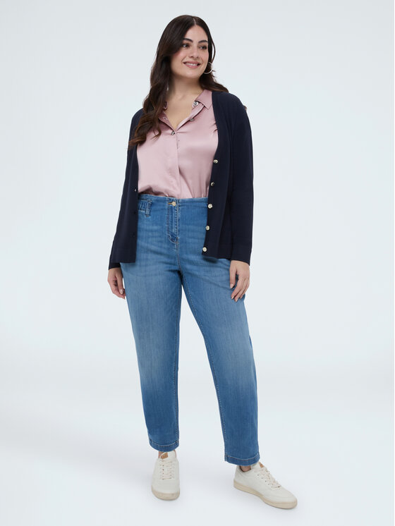 Fiorella Rubino Fiorella Rubino Kardigan M084L008356N034 Niebieski Regular Fit