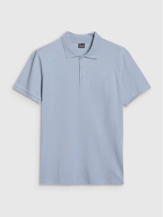 4F 4F Polokošeľa 4FWSS25TPTSM407-34S Modrá Regular Fit