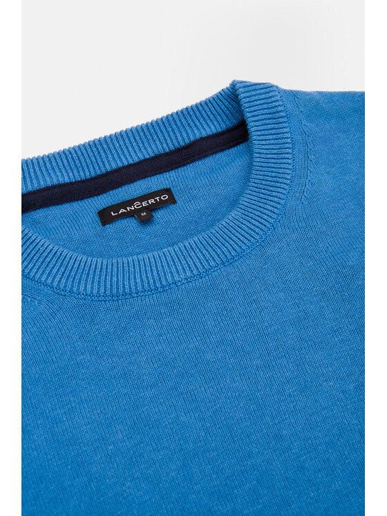 Lancerto Lancerto Sweter Keegan Niebieski Regular Fit