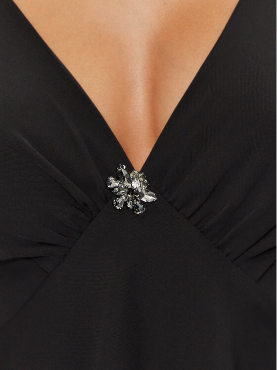 Rinascimento Rinascimento Top CFC0119900003 Czarny Regular Fit