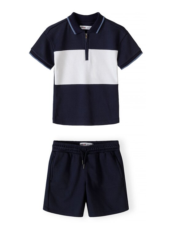 minoti minoti Zestaw 29POLO252 Granatowy Regular Fit