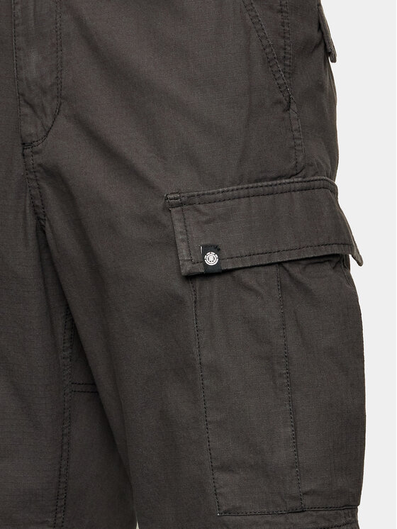 Element Element Pantalon scurți din material Legion Cargo ELYWS00103 Negru Regular Fit