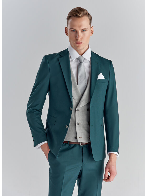 Pako Lorente Pako Lorente Marynarka P22SF-3G-017 Zielony Slim Fit