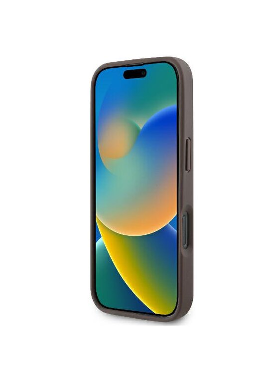 Guess Guess Etui na telefon iPhone 16 Pro Max Brązowy