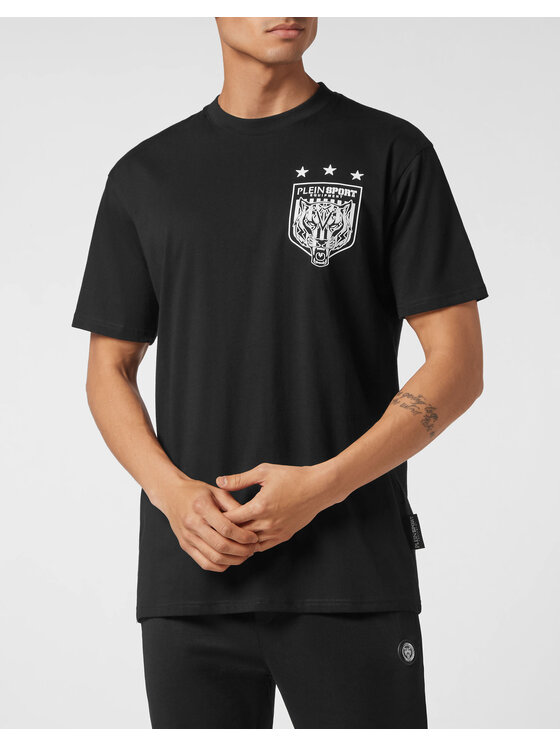 Plein Sport Plein Sport T-Shirt 3543 Czarny Regular Fit