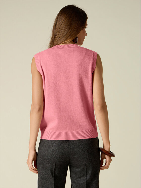 Oltre Oltre Sweter M325J005579N006 Różowy Regular Fit