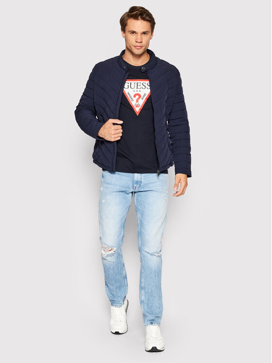 Guess T-Shirt Original Logo M2YI71 I3Z11 Żółty Slim Fit - Ceny I Opinie