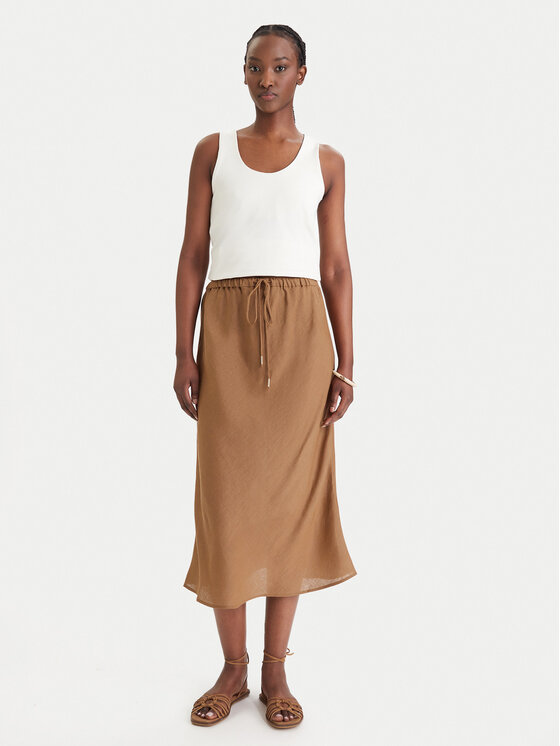 Marella Marella Spódnica maxi Gamba 2613101094 Brązowy Regular Fit