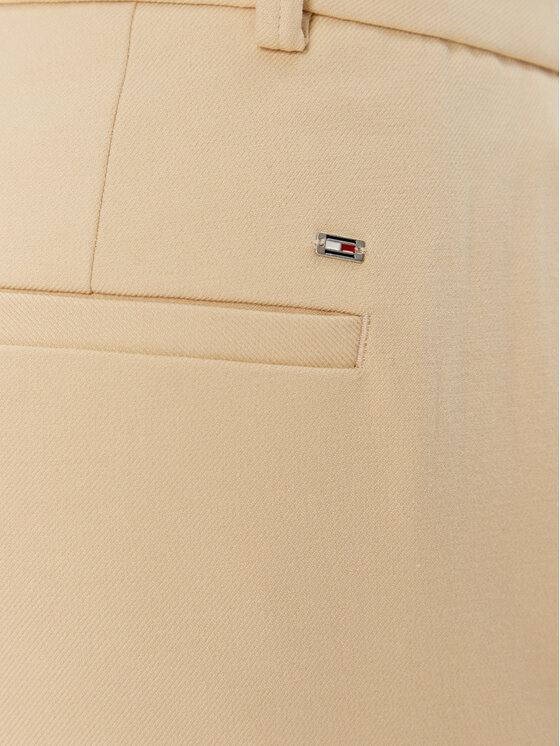 Tommy Hilfiger Tommy Hilfiger Auduma bikses Core WW0WW39723 Bēšs Straight Fit
