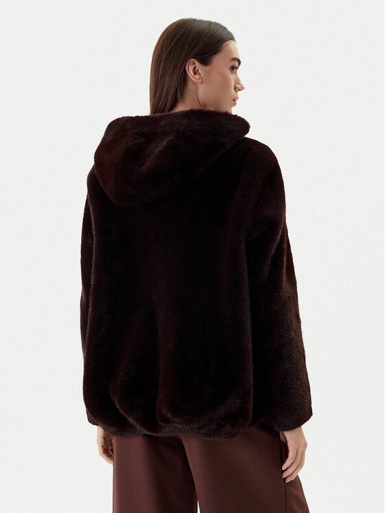 Dixie Dixie Кожено палто V330Y003A Кафяв Regular Fit
