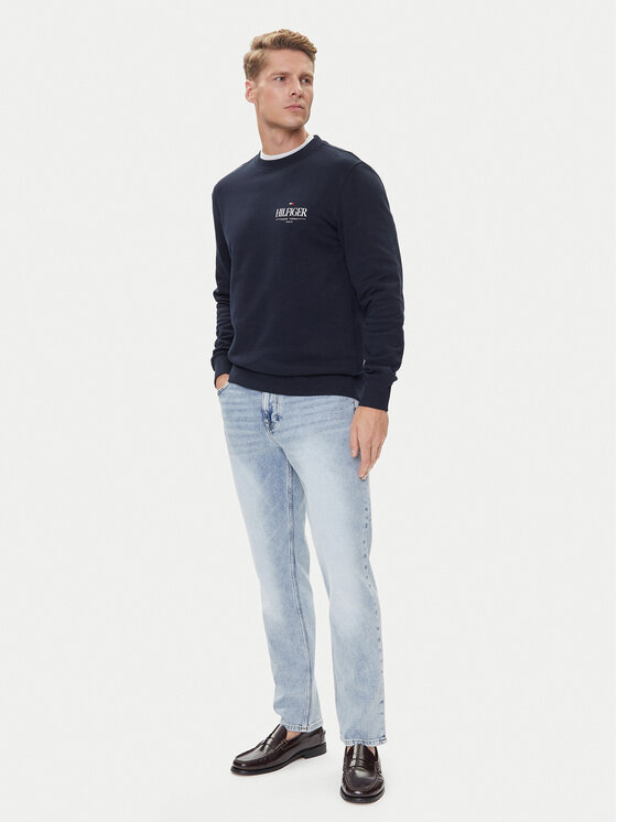 Tommy Hilfiger Tommy Hilfiger Blugi Denton MW0MW39651 Albastru Straight Fit