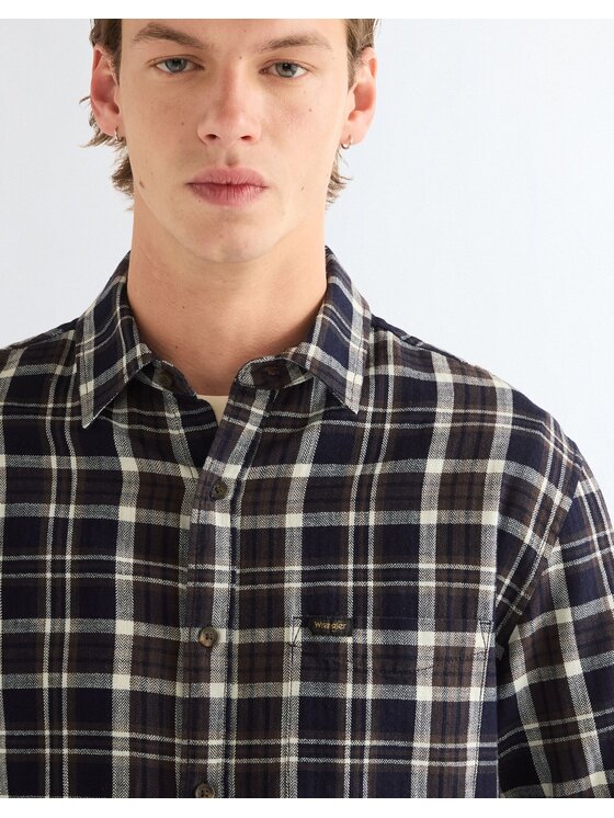 Wrangler Wrangler Koszula 1 PKT SHIRT Kolorowy Regular Fit