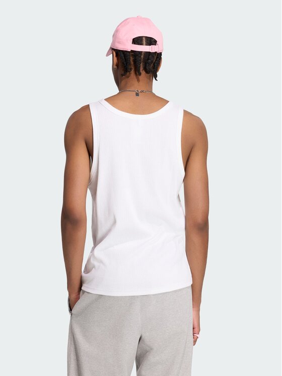 adidas adidas Tank top 164740 Biały Regular Fit