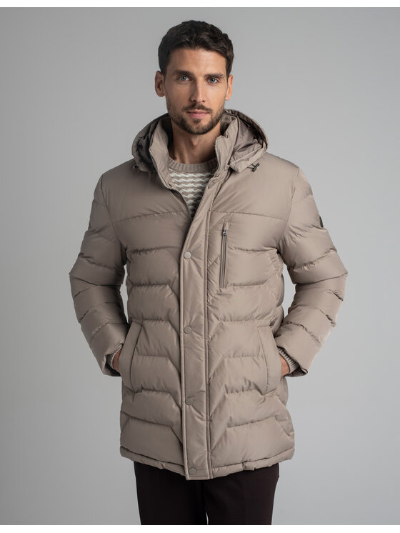 Borgio Borgio Kurtka zimowa recale_bz Beżowy Regular Fit