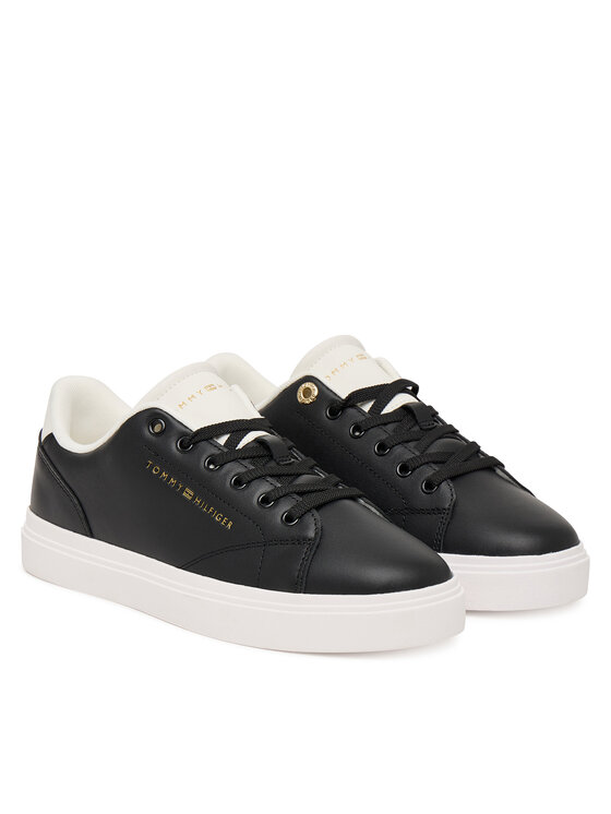 Tommy Hilfiger Tommy Hilfiger Sneakers Th Feminine Cupsole Leather FW0FW09105 Negru