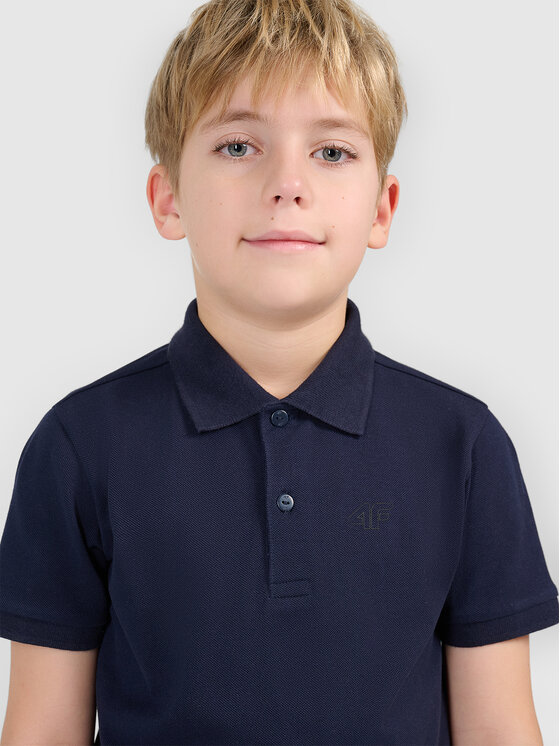 4F 4F Polo BASIC+ Granatowy Regular Fit