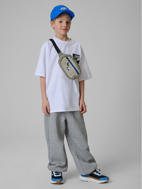 4F 4F T-Shirt PLAY SEASON Biały Loose Fit