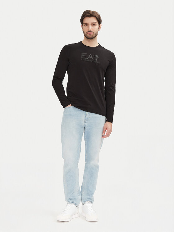EA7 Emporio Armani EA7 Emporio Armani Longsleeve 7M000227 AF10373 UC001 Czarny Slim Fit