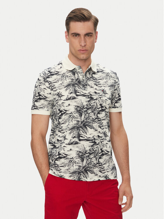 Tommy Hilfiger Tommy Hilfiger Tricou polo MW0MW38475 Bej Regular Fit