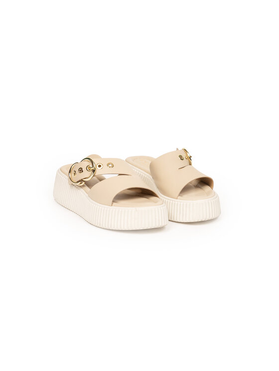 Deni Cler Milano Deni Cler Milano Klapki T-DC-B115-F2-77-12-1 Beżowy