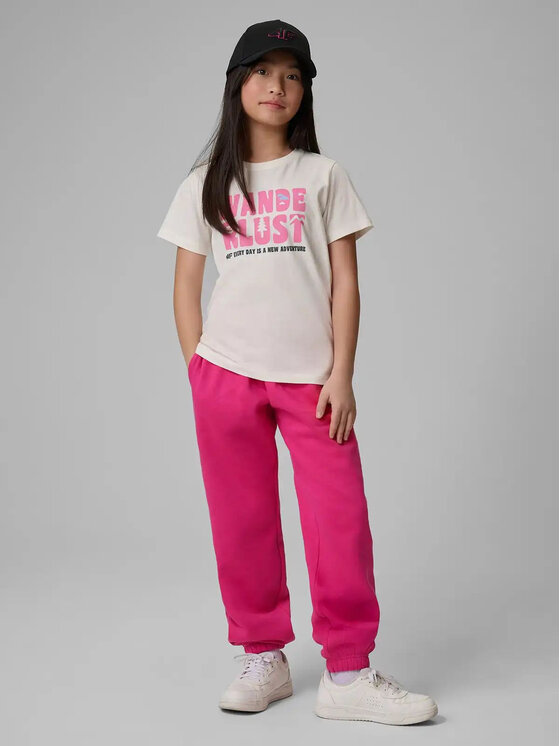 4F 4F T-Shirt 4FJWSS26TTSHF2884 Biały Active Fit