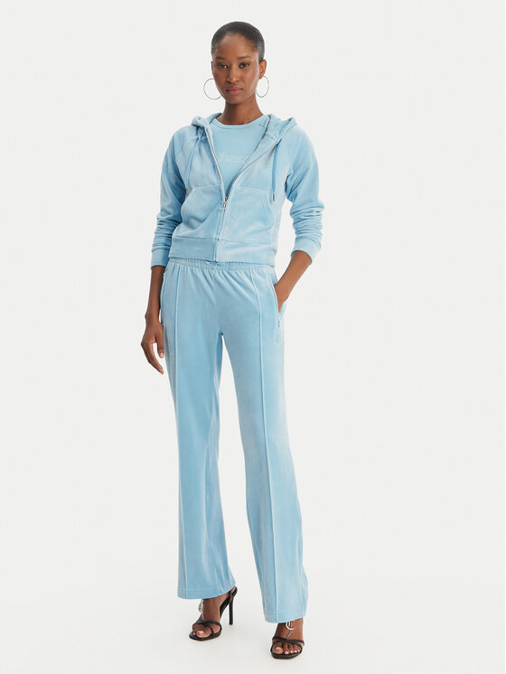 Juicy Couture Juicy Couture Спортивні штани Tina JCWBJ126327 Блакитний Straight Leg